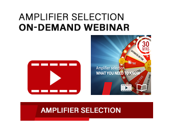 Amplifier selection webinar